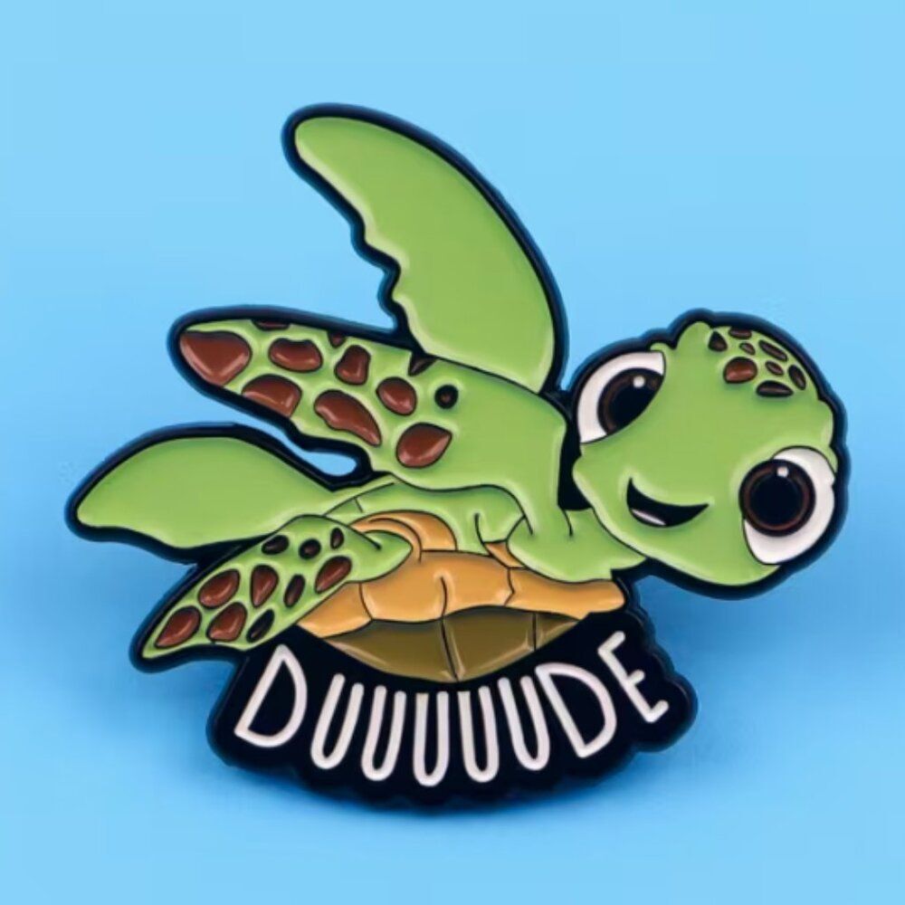 Crush the Sea Turtle Enamel Lapel Pin | “Duuuude” | Finding Nemo Disney Movie